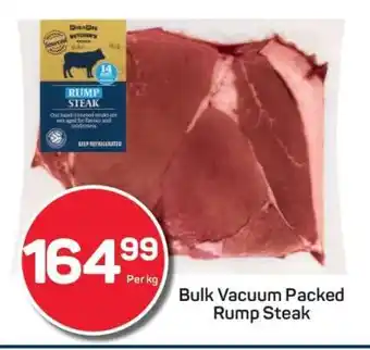 Pick n Pay Bulk Vacuum Packed Rump Steak offer