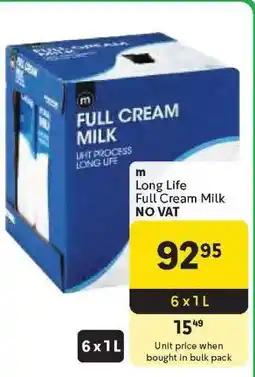 Makro m Long Life Full Cream Milk offer