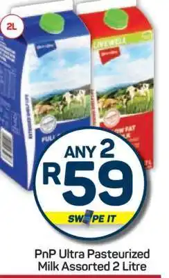 Pick n Pay Hypermarket PnP Ultra Pasteurized Milk Assorted 2 Litre offer