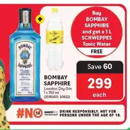 Makro BOMBAY SAPPHIRE London Dry Gin offer