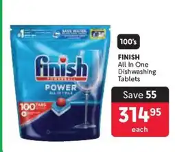 Makro FINISH All-in-one Dishwashing Tablets offer