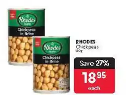 Makro RHODES Chickpeas offer