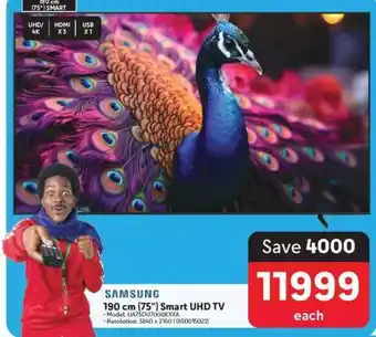 Makro Samsung 190 cm (75) Smart UHD TV offer