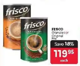Makro Frisco Granules or Original offer