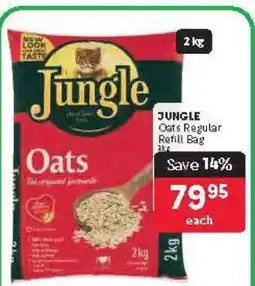 Makro JUNGLE Oats Regular Refill Bag offer