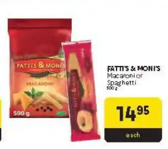 Makro Fatti's & Moni's Macaroni or Spaghetti offer