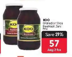 Makro KOO Grated or Slice Beetroot Jars offer
