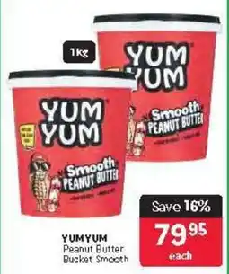 Makro YUM YUM Peanut Butter Bucket Smooth offer