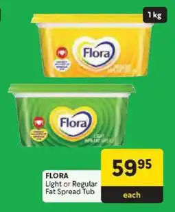 Makro FLORA Light or Regular Fat Spread Tub offer