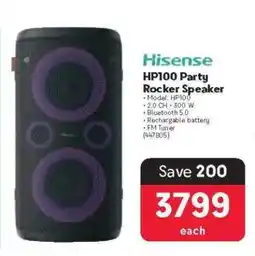 Makro Hisense HP100 Party Rocker Speaker offer