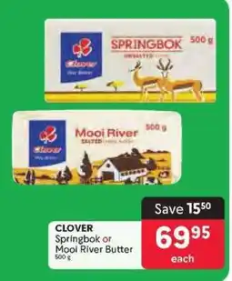 Makro CLOVER Springbok or Mooi River Butter offer
