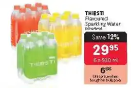 Makro THIRSTI Flavoured Sparkling Water offer