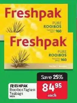 Makro FRESHPAK Rooibos Tagless Teabags offer