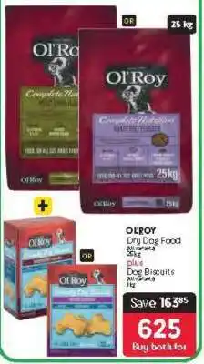 Makro OL'ROY Dry Dog Food & Dog Biscuits offer
