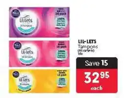 Makro LIL-LETS Tampons offer
