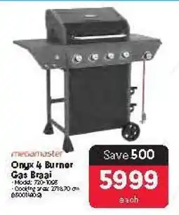 Makro Onyx 4 Burner Gas Braai offer