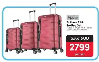 Makro 3-Piece ABS Trolley Set offer