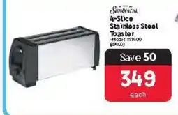 Makro Sunbeam 4-Slice Stainless Steel Toaster offer