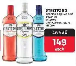 Makro STRETTON'S London Dry Gin and Flavours offer