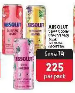 Makro ABSOLUT Spirit Cooler Cans Variety Pack offer