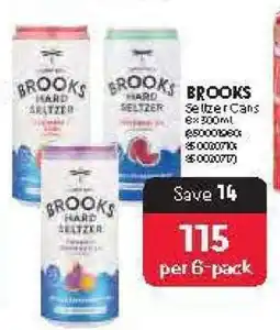 Makro BROOKS Hard Seltzer Cans offer