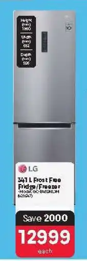 Makro LG 341 L Frost-Free Fridge Freezer offer