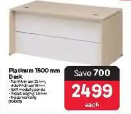 Makro Platinum 1500 mm Desk offer