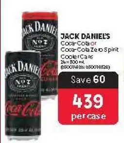 Makro JACK DANIEL'S Coca-Cola or Coca-Cola Zero Spirit Cooler Cans offer