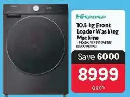 Makro Hisense 10.5 kg Front Loader Washing Machine offer