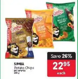 Makro SIMBA POTATO CHIPS offer