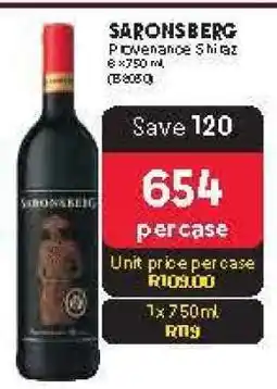 Makro SARONSBERG Provenance Shiraz offer