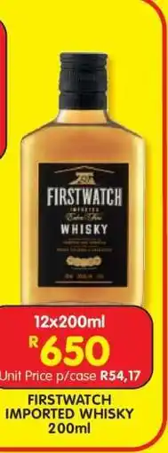 Shoprite FIRSTWATCH IMPORTED WHISKY 200ml offer