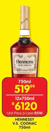 Shoprite HENNESSY V.S. COGNAC 750ml offer