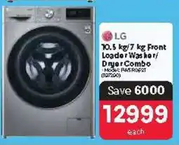 Makro LG 10.5 kg/7 kg Front Loader Washer/Dryer Combo offer