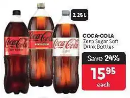 Makro Coca-Cola Zero Sugar Soft Drink Bottles offer