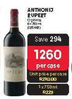 Makro ANTHONIJ RUPERT Optima offer