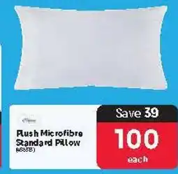 Makro Plush Microfibre Standard Pillow offer