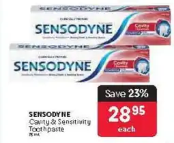Makro SENSODYNE Cavity & Sensitivity Toothpaste offer
