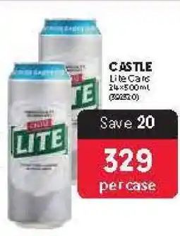Makro CASTLE Lite Cans 24 x 500 ml offer