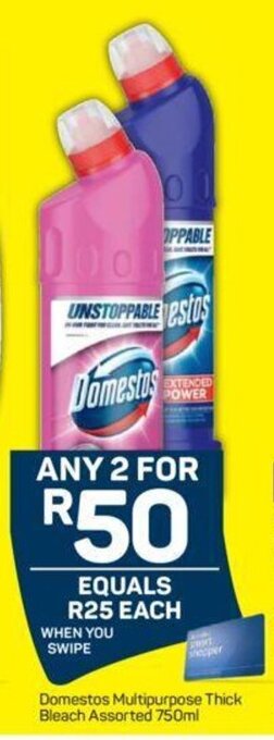 Pick n Pay Domestos Multipurpose Thick Bleach Assorted 750ml offer