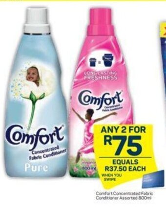 Pick n Pay Comfort Concentrated Fabric Conditioner Assorted 800ml offer