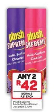 Pick n Pay Plush Supreme Multi-Surface Cleaner Assorted 275ml offer