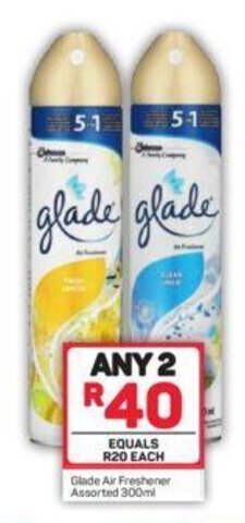 Pick n Pay Glade Air Freshener Assorted 300ml offer