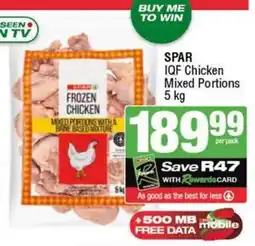 KwikSpar SPAR IQF Chicken Mixed Portions offer