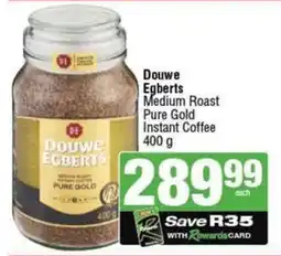KwikSpar Douwe Egberts Medium Roast Pure Gold Instant Coffee offer