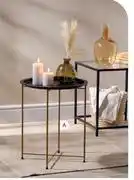 PEP Black & Gold Metal Side Tables offer