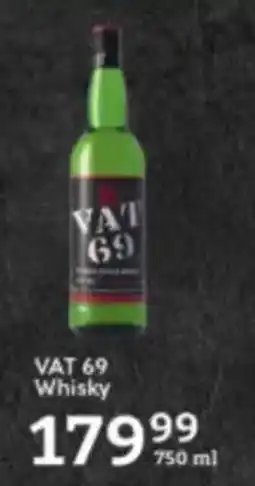 Oxford Freshmarket VAT 69 Whisky offer