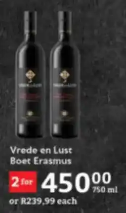 Oxford Freshmarket Vrede en Lust Boet Erasmus offer