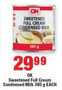 OK Foods OK Sweetened Full Cream Condensed Milk offer