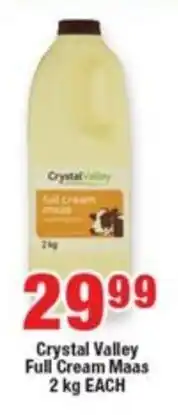 OK Foods Crystal Valley Full Cream Maas offer
